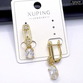 Сережки Xuping14К 10804 (2,7см.)